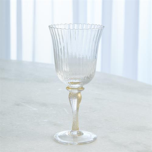 Tall Wine Glass-Gold