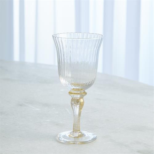 Short Wine Glass-Gold