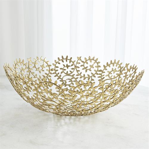 Leafy Bowls-Brass