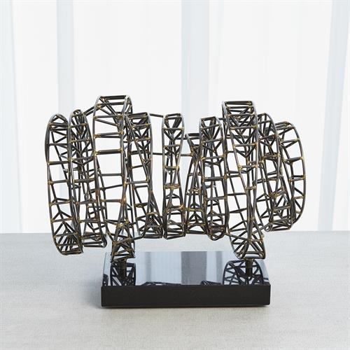 Helix Sculpture-Iron & Brass Braising Helix Sculpture-Iron & Brass Braising