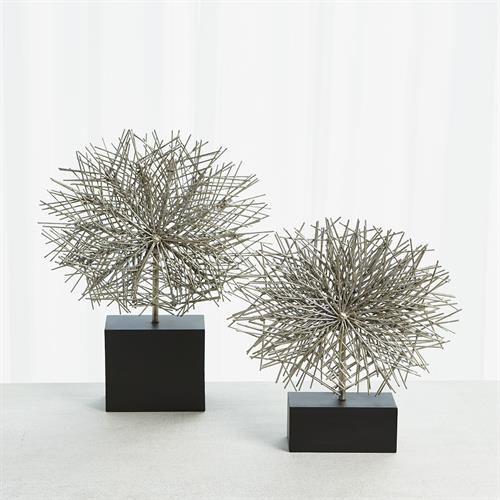 Tumble Weed Sculpture-Silver Leaf