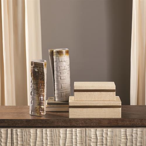 Vaux Hall Boxes-Woven Raffia Vaux Hall Boxes-Woven Raffia