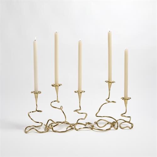 S/5 Morning Glory Table Vines-Brass S/5 Morning Glory Table Vines-Brass