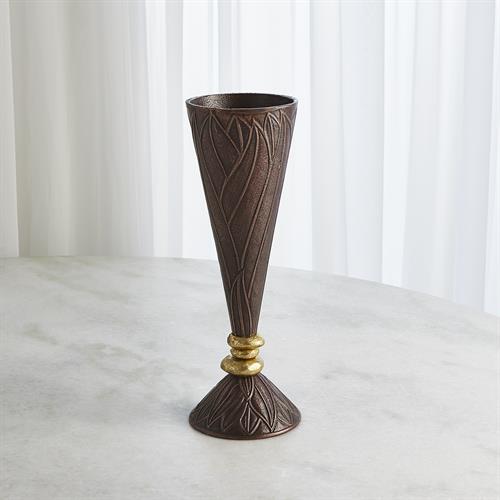 Leaf Vases-Bronze