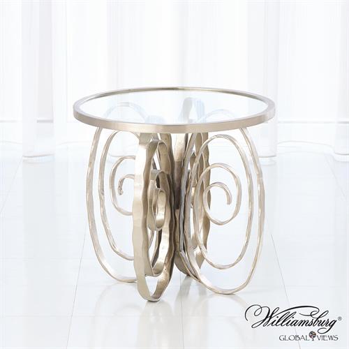 Weathervane Side Table-Nickel Weathervane Side Table-Nickel