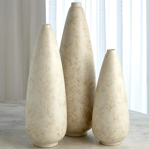 Bubble Pear Shape Vase-Ivory