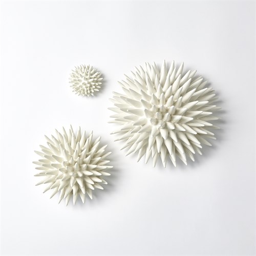 Urchin Wall Art-White Urchin Wall Art-White