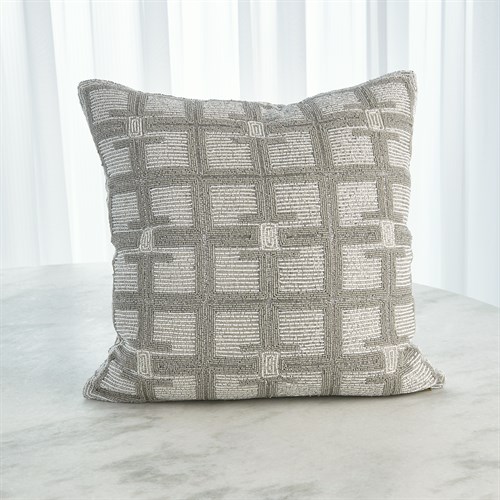 Beaded Pillow-Moonlight/Silver Beaded Pillow-Moonlight/Silver