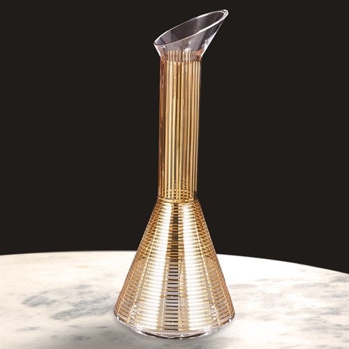Gold Stripe Wine Decanter-Cone Gold Stripe Wine Decanter-Cone