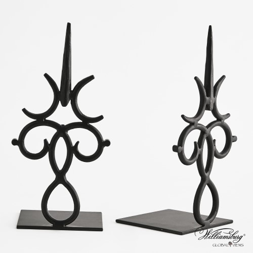 Burnished Time Bookend-Iron Burnished Time Bookend-Iron