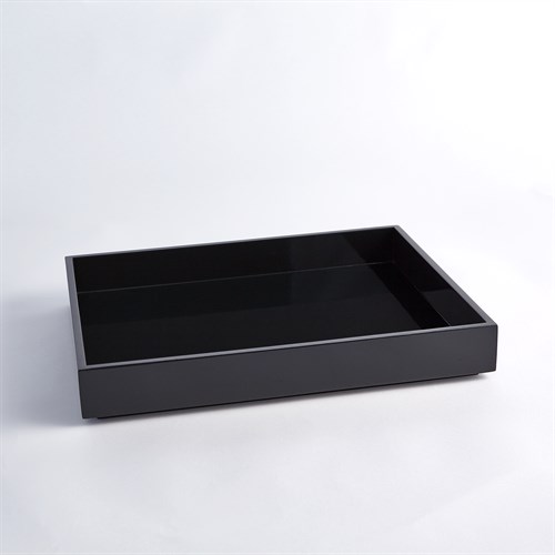 Stack Rectangle Tray-Black Stack Rectangle Tray-Black