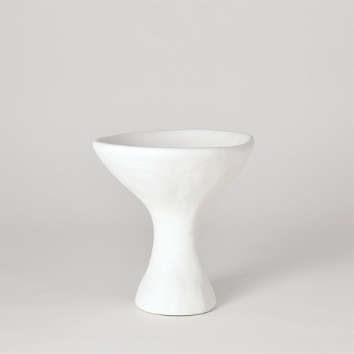 Modernist Urn-White Plaster