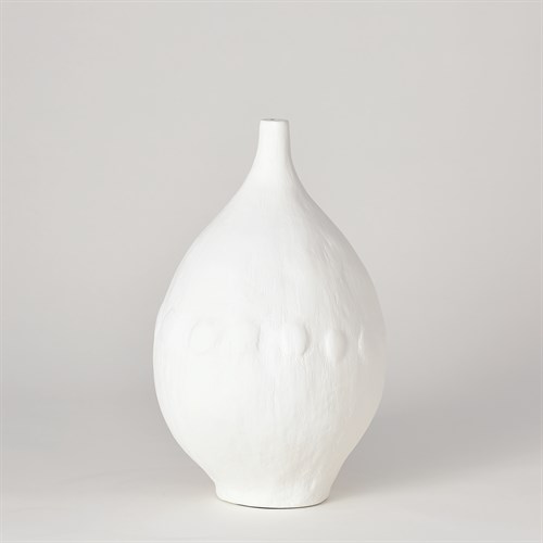 Modernist Vase-White Plaster