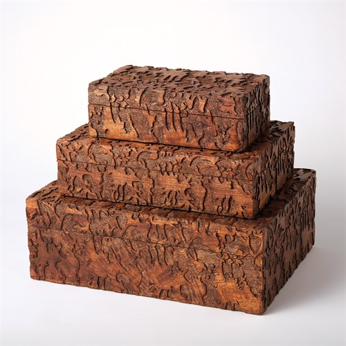 Dentwood Boxes-Weathered Brown