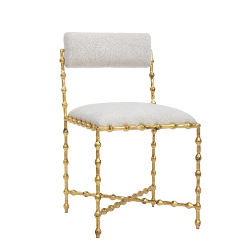 Elder Dining Chair-Gold Leaf-Avoletta