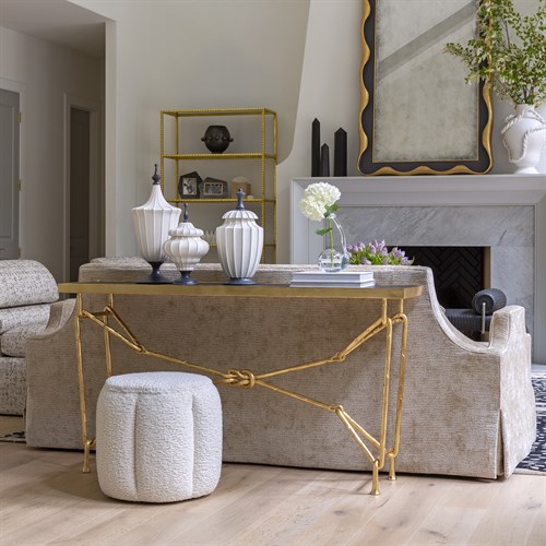 Love Knot Console-Gold Leaf/Black