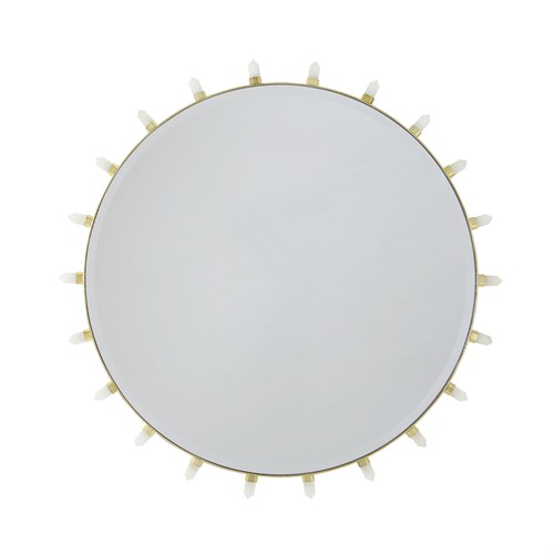 Lola Quartz Mirror-Brass Lola Quartz Mirror-Brass