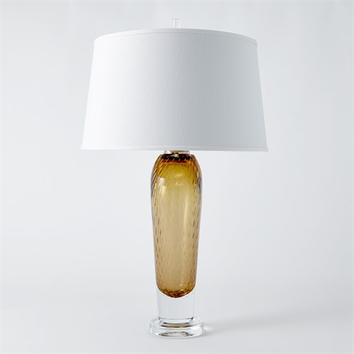 Golden Bubble Art Glass Lamps