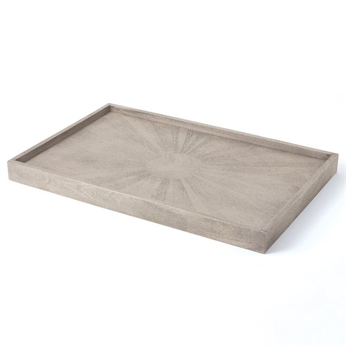 Driftwood Ottoman Tray-Grey