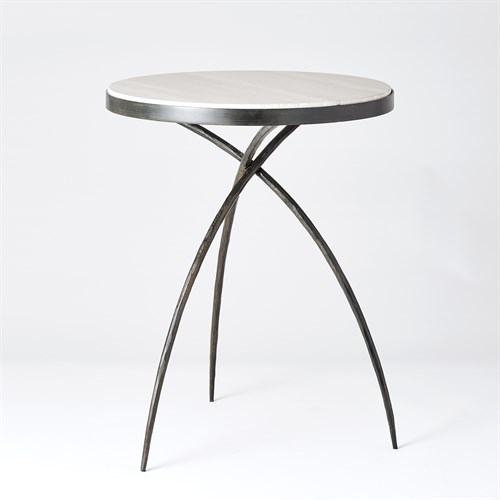 Tri-Pod Tables w/Grey Marble Top