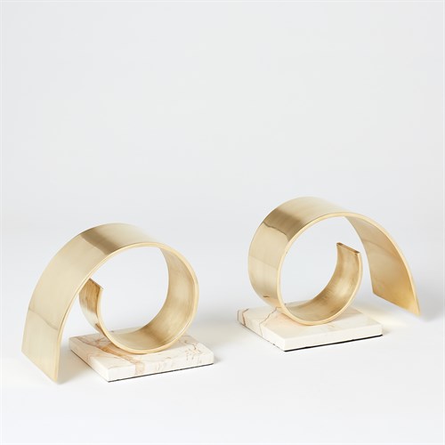 Brass Swirl Bookend Brass Swirl Bookend