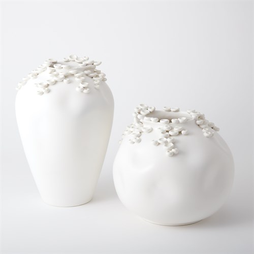 Cascading Reef Vases-White