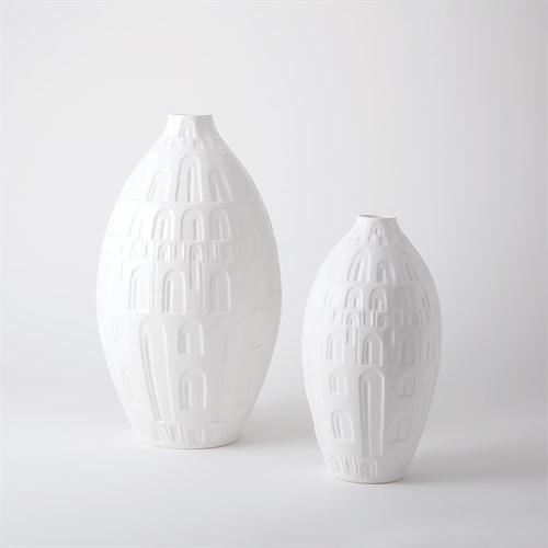 Coliseum Vase-Matte White Coliseum Vase-Matte White