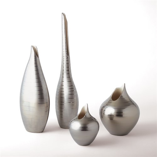 Platinum Stripe Vase