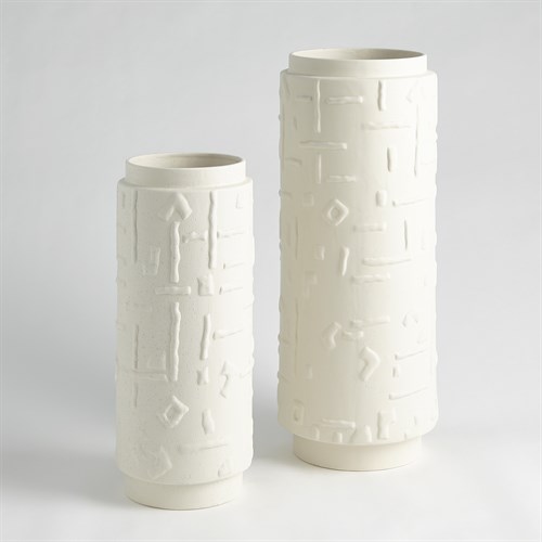 Sankuru Vases-Rustic White