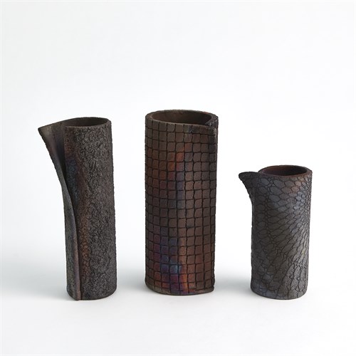 Wrapped Vases-Rust Wrapped Vases-Rust