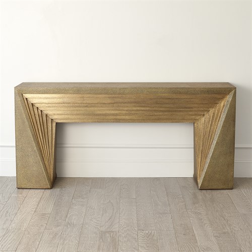Deco Console, Global Views Hammered Console Table