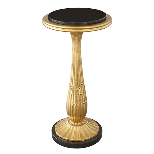Fluted Side Table-Gold Leaf Fluted Side Table-Gold Leaf