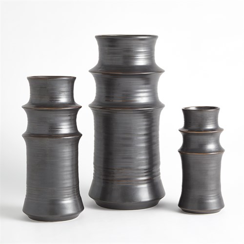 Cylinder Vase-Gunmetal