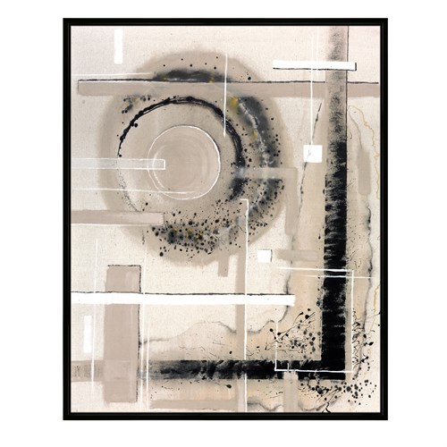 Framed Printed Canvas-Modernist-Moon-40