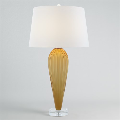 Teardrop Glass Lamp-Amber