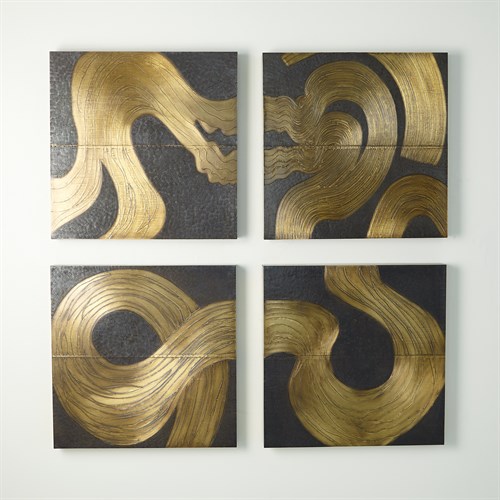 Currents Wall Panels-Brass/Bronze