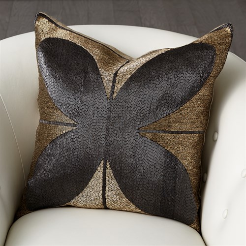 Blossom Beaded Pillow-Gold/Black Blossom Beaded Pillow-Gold/Black