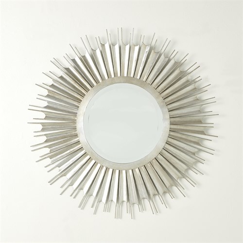 Necklace Mirror-Silver Leaf Necklace Mirror-Silver Leaf