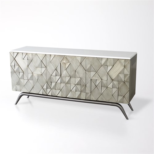 Triangle Cabinet-Silver Triangle Cabinet-Silver