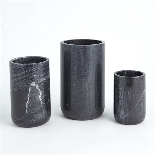 Simple Marble Vase-Black Simple Marble Vase-Black