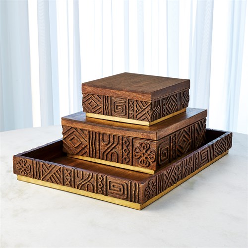 Oti Boxes and Tray-Brown