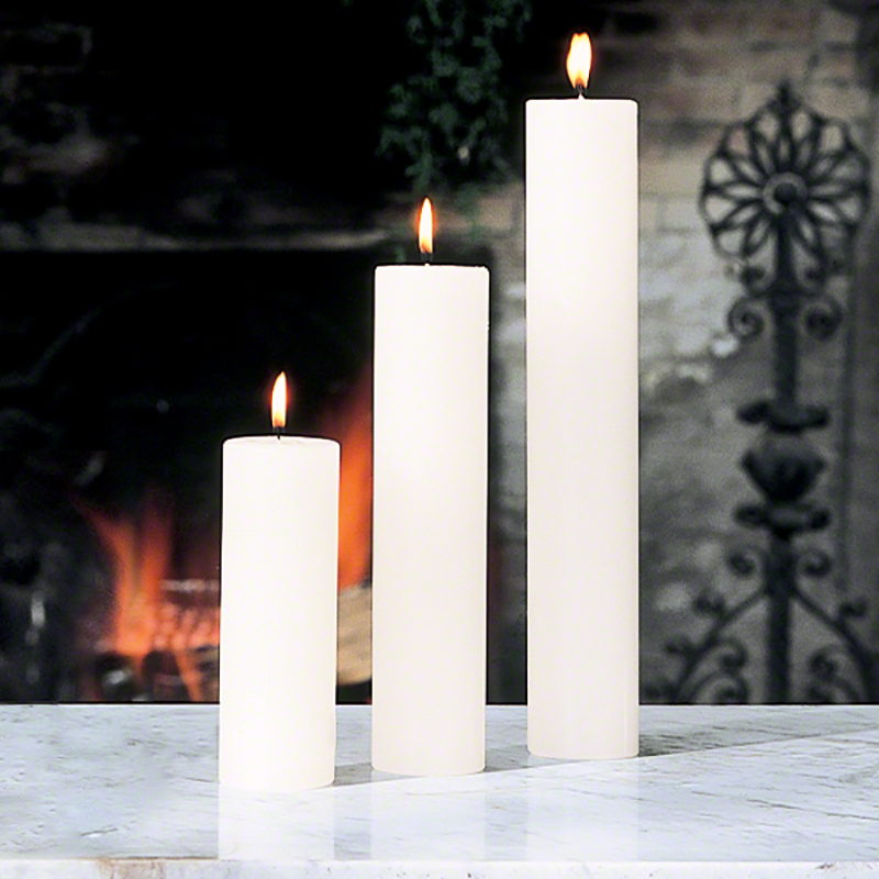 Pillar Candle-Unscented-2 Pillar Candle-Unscented-2