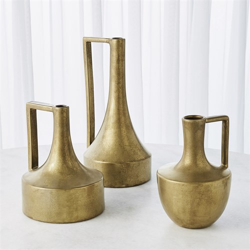 Handle Vase-Gold