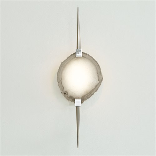 Eclipse Agate Sconce-Satin Nickel Eclipse Agate Sconce-Satin Nickel