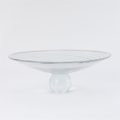 Spiral Stripe Palace Footed Bowl