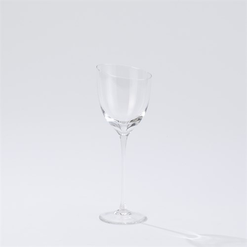 Asymmetrical Slant Wine Glass