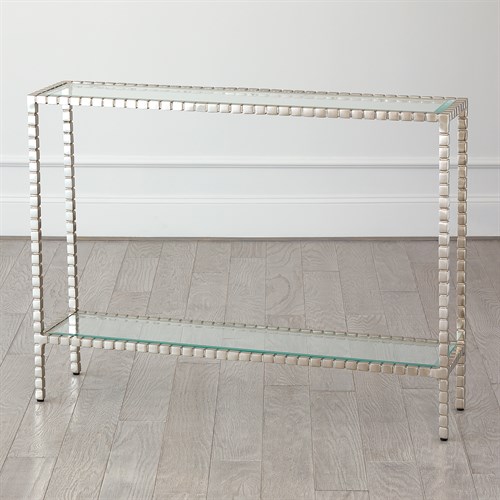 Cube Console Table-Nickel