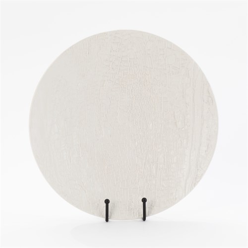 Tree Texture Charger-Matte White