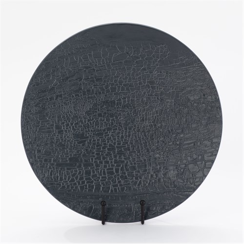 Tree Texture Charger-Matte Black