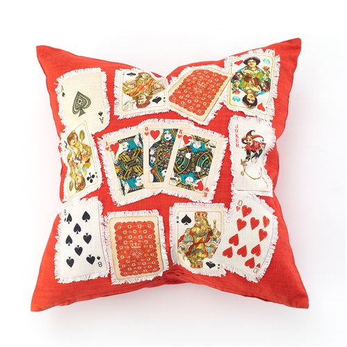 Casino Playing Cards Pillow